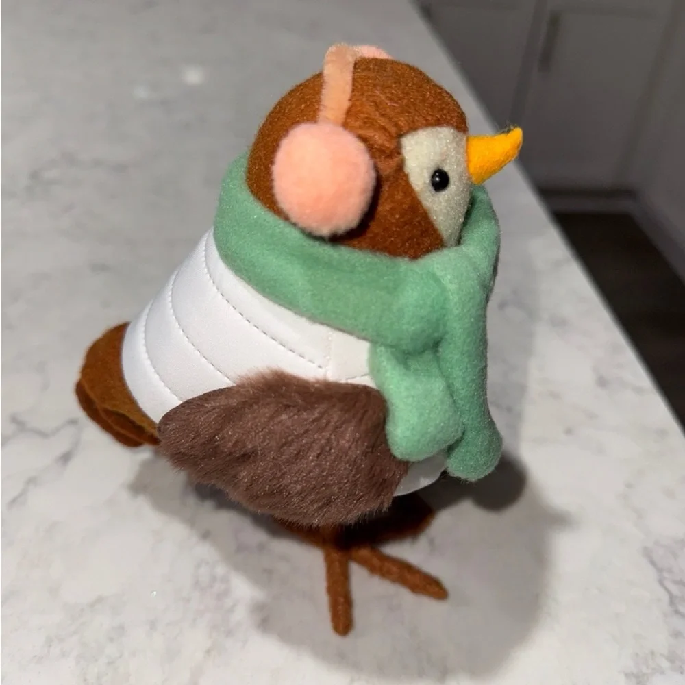 New Target 2023 Featherly Friends Bird White Vest Green Scarf-Wafer